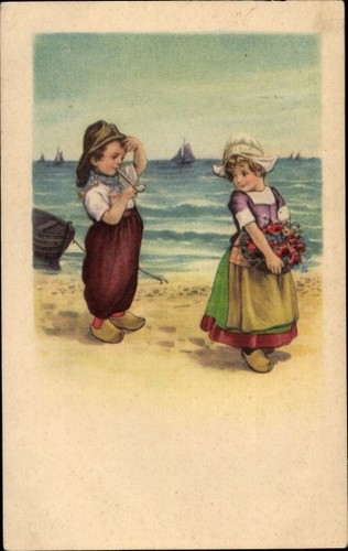 Kinder niederländischen - ak, in
