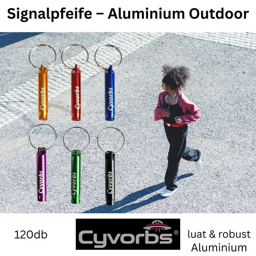 Signalpfeife 120db aluminium - 120db,