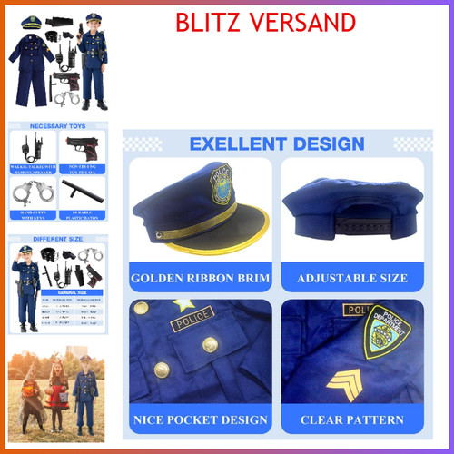 Polizei kostüm kinder - polizei,